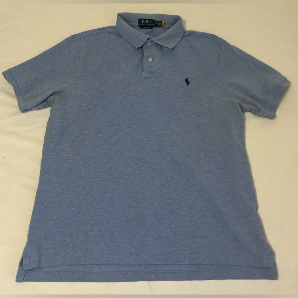 💙 Polo Ralph Lauren Classic Fit Blue Polo Shirt (Men’s Medium)